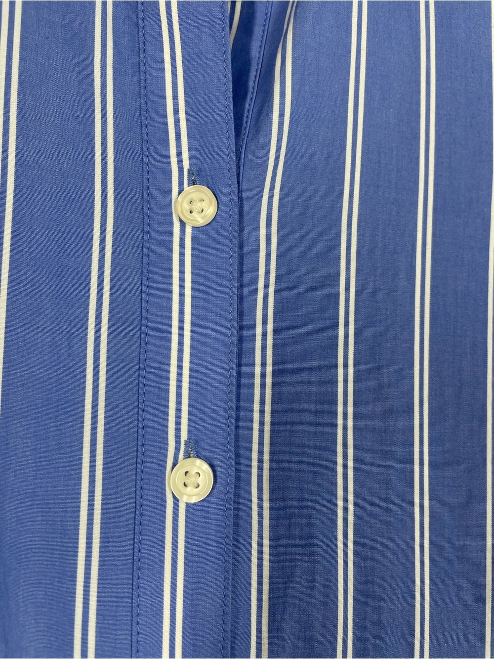 Universal Thread Blue Stripe Shirt Dress XS Button Front Casual Midi Summer Chic - Picture 7 of 12